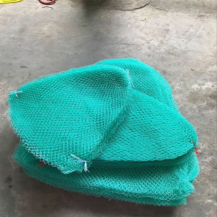 Horgász háló táska, kézzel készített, 9 szálból álló új anyagból, háromrétegű kialakítás