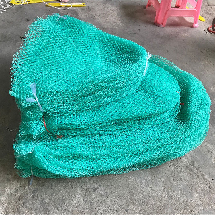 Horgász háló táska, kézzel készített, 9 szálból álló új anyagból, háromrétegű kialakítás