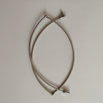 Rozsdamentes acélból készült szilárd halászhálófej, összecsukható gyűrűvel, integrált vastag csavaros dizájnnal, 8 mm-es keret