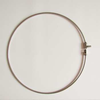 Rozsdamentes acélból készült szilárd halászhálófej, összecsukható gyűrűvel, integrált vastag csavaros dizájnnal, 8 mm-es keret