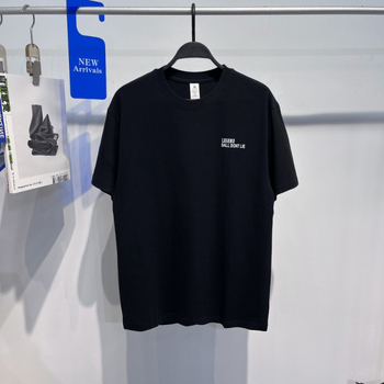 Muška bavlena majica s tiskom slova, ležerni kroj, kratki rukavi, okrugli izrez, 95% pamuka