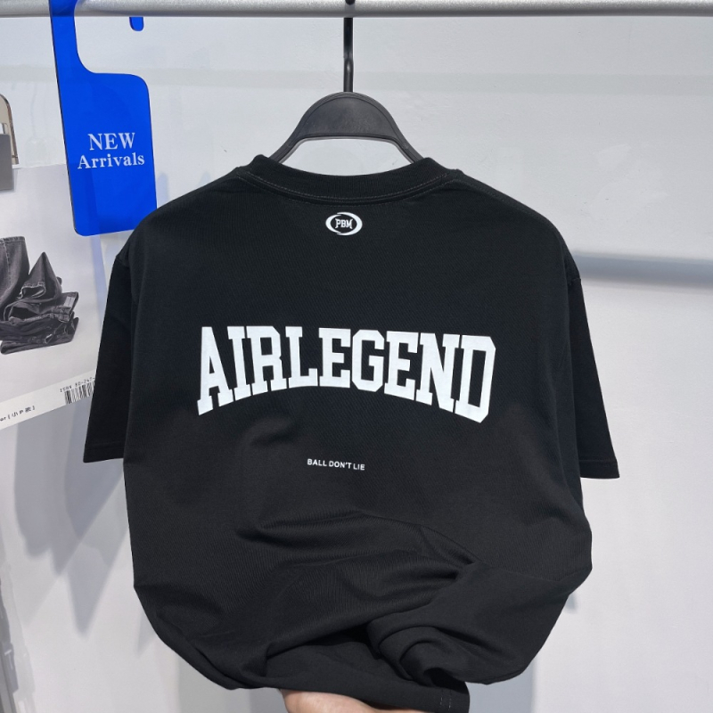 Muška bavlena majica s tiskom slova, ležerni kroj, kratki rukavi, okrugli izrez, 95% pamuka