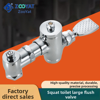 Mosadzný pedálový splachovací ventil s vysúvateľným uzáverom a oneskorením, ručné ovládanie, splachovanie 3–10 s, výstup 32 mm, vonkajšie rozmery 105–125 mm