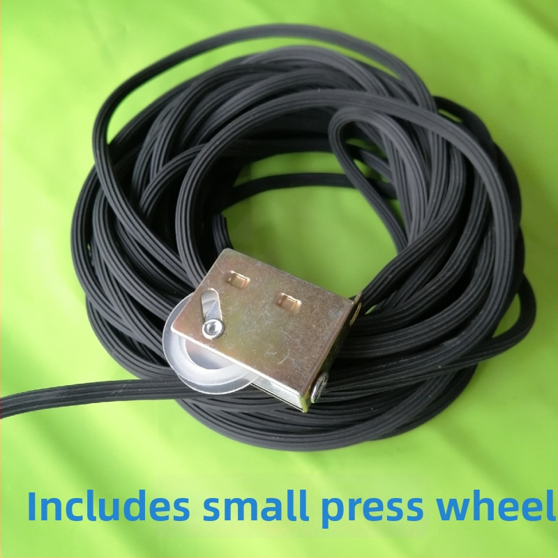 Tesniaca páska na sieť proti komárom pre okná, dutá guma, 4–6 mm, s tlakovým valčekom