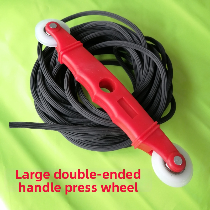 Tesniaca páska na sieť proti komárom pre okná, dutá guma, 4–6 mm, s tlakovým valčekom