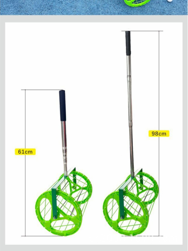 Φορητός τηλεσκοπικός συλλέκτης μπάλων για πινγκ-πονγκ με ρυθμιζόμενη γωνία δικτύου και καλάθι για τις μπάλες