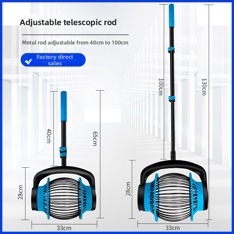 Zberateľ loptičiek na stolný tenis, teleskopické nastavenie dĺžky, oceľová konštrukcia, hmotnosť 1 kg, Feng Yida