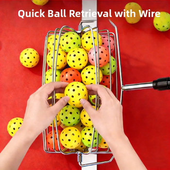 Zberač loptičiek na stolný tenis – vysúvací, prenosný, z nehrdzavejúcej ocele, od Hasego