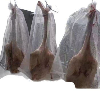 Najlon mrežasta torba s vrpcom za sušenje šunke, slanine, patke, kobasica i ribe; prozračna, otporna na muhe i insekte