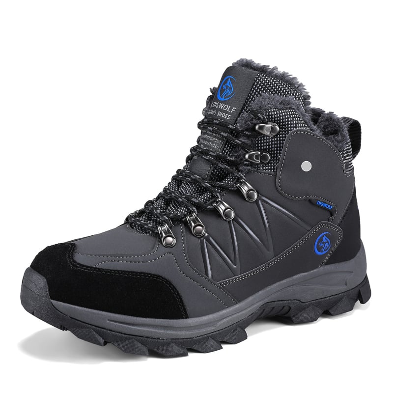 Ανδρικά παπούτσια με ηλεκτρική θέρμανση, τροφοδοσία USB, επάνω μέρος από συνθετικό δέρμα, σόλα από καουτσούκ