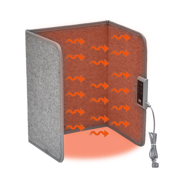 Iroda alatti lábfűtő – szén-kristályos légmentes fűtőelem, 220V, 165W, modell LY-PH3