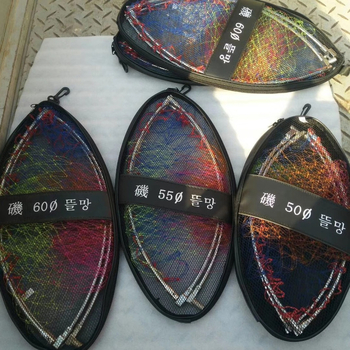 Аксесоар за глава на мрежа за скален риболов, неръждаема стомана, сгъваем, въртене във всички посоки, с калъф