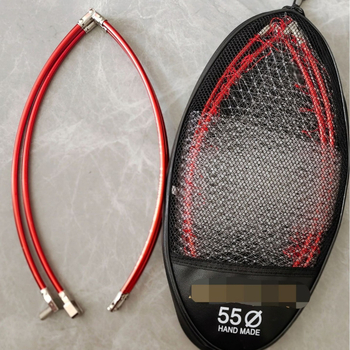 Аксесоар за глава на мрежа за скален риболов, неръждаема стомана, сгъваем, въртене във всички посоки, с калъф