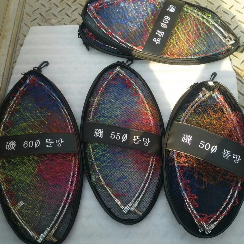 Аксесоар за глава на мрежа за скален риболов, неръждаема стомана, сгъваем, въртене във всички посоки, с калъф