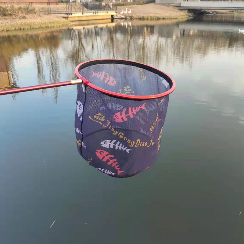 Alumíniumötvözetből készült horgász hálófej teleszkópos beállítással; teherbírás 5 kg; mélység 45 cm