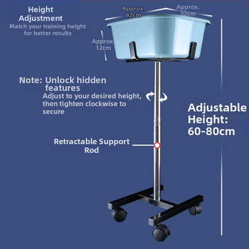 KOKUTAKU Stroj na zber loptičiek pre stolný tenis – Prenosný, s odnímateľnou nádobou na loptičky, kapacita 200–300 loptičiek, hmotnosť 3 kg