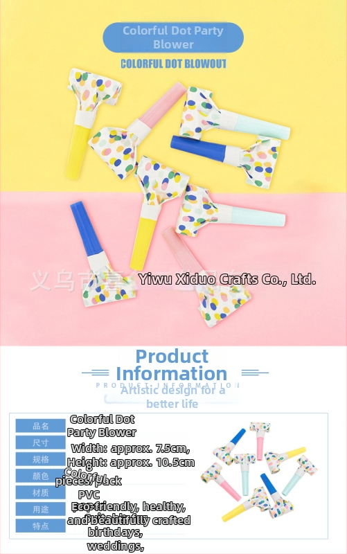 Papierový roh rekvizita na oslavu — bez loga, bez personalizácie