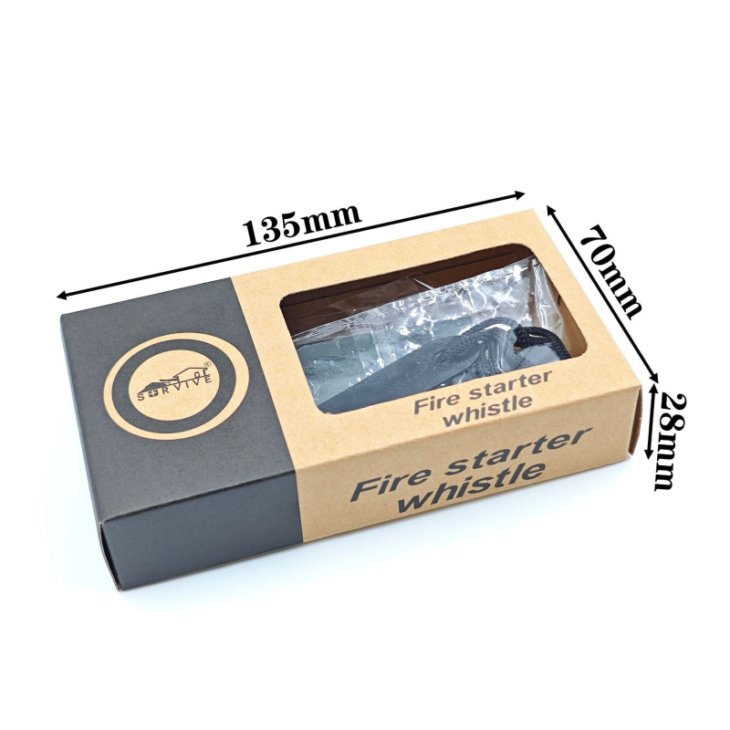 Túlélési többfunkciós eszköz mágneses tűzindítóval és síppal — PY-0021, Márka PY, magnézium rúd átmérője 0,8