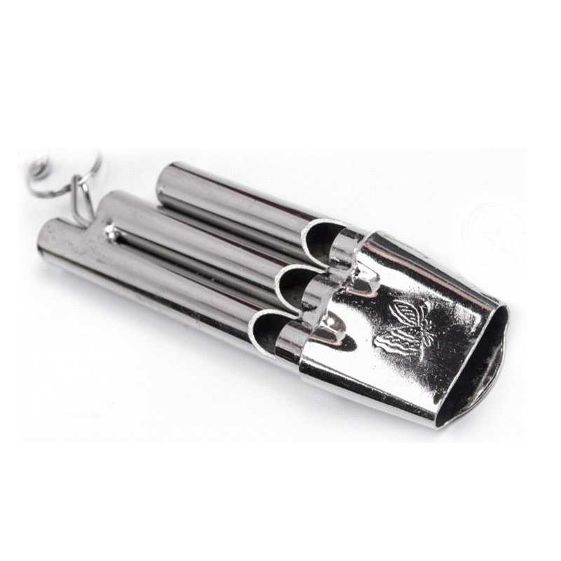 Butterfly неръждаема стомана свирка за съдия по баскетбол, тризвукова