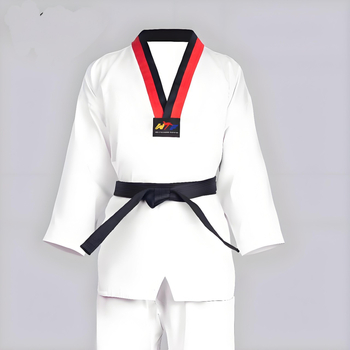 Taekwondo egyenruhák diákok és edzők számára, pamut-keverék anyag, 80% poliészter