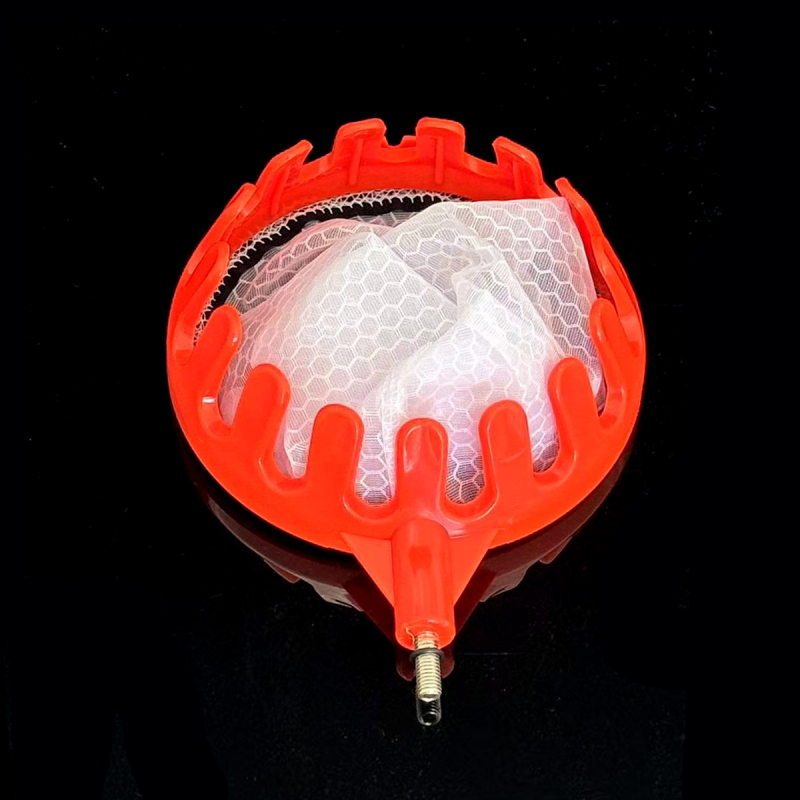 Lagani alat za branje voća na visini s oštricom i mrežastim džepom, plastična glava