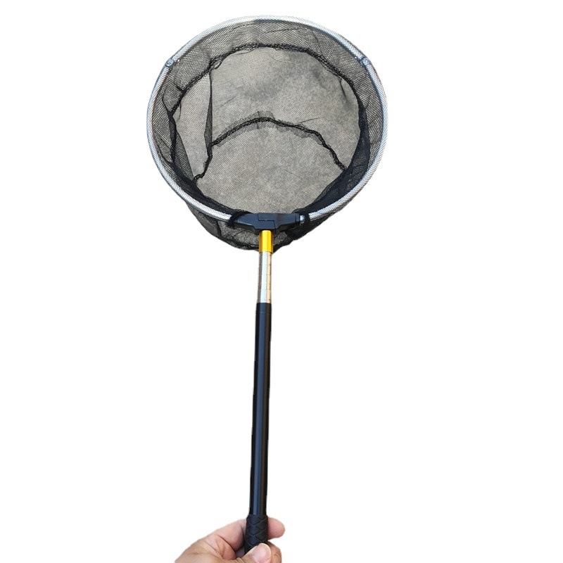 Sheng Jiekun Mini Gyermek Horgász Háló 5-Szekciós Rozsdamentes Acél Rúddal és Hálófejjel
