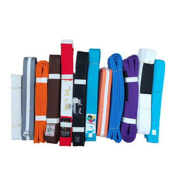 Taekwondo pojas, pamuk, prugasti pojas, tolerancija 1-2 cm, pogodan za treninge i natjecanja