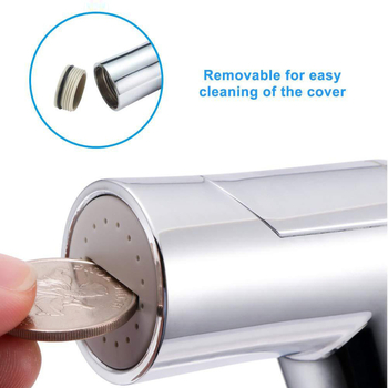 Króm bevonat vécépermetezőfej, állítható hordozható zuhanyfej buborékos tisztításhoz