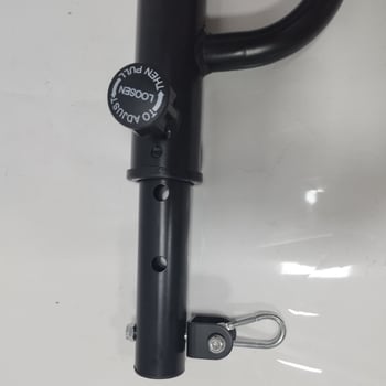 Kerekcsöves kétirányban állítható zsáktartó, függesztett kivitel, acélból