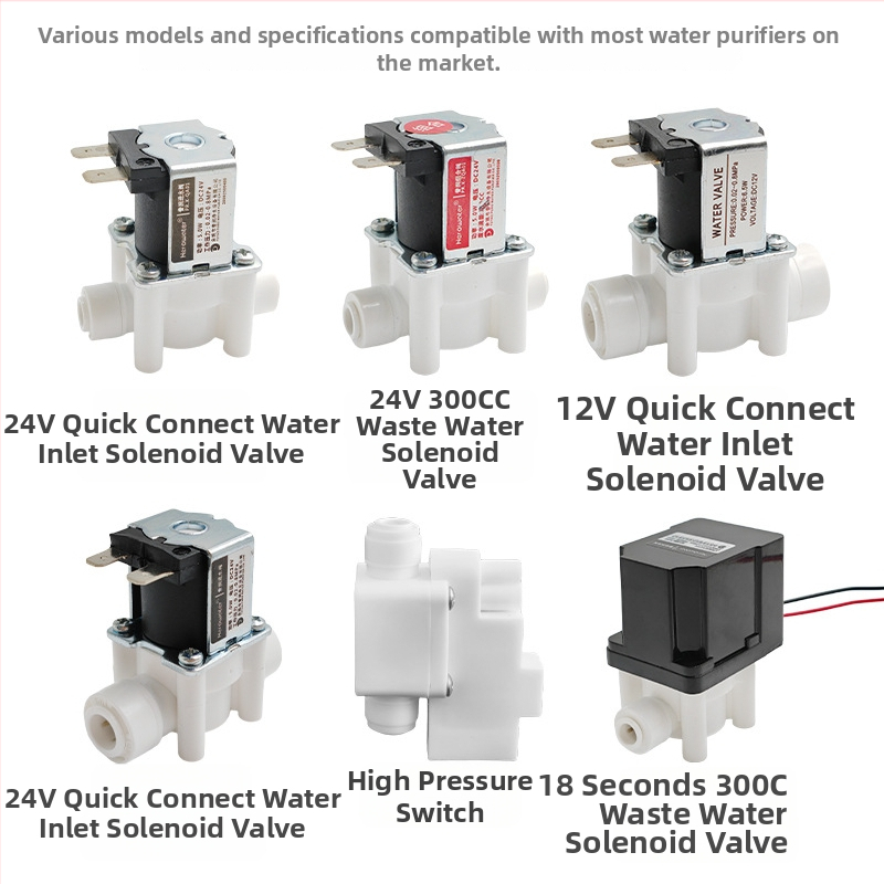 Purun SMY-DCF solenoidni ventil za pročistač vode, PVC i prehrambeni POM, model SMY-DCF, za pročistač vode, funkcija alarma kvara