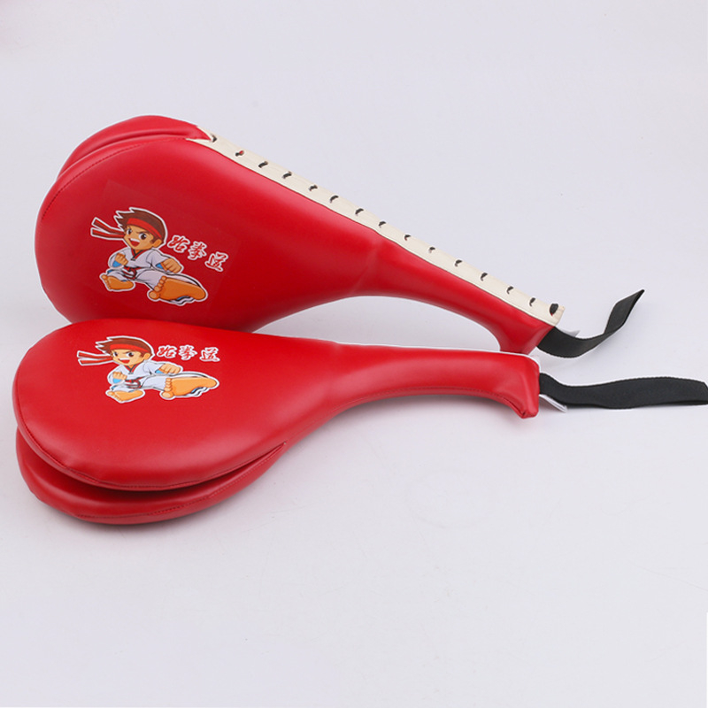 Taekwondo láb célpont – felnőtteknek, dupla levél oldalütés párna, PU, függőleges stílus, 0,35 kg