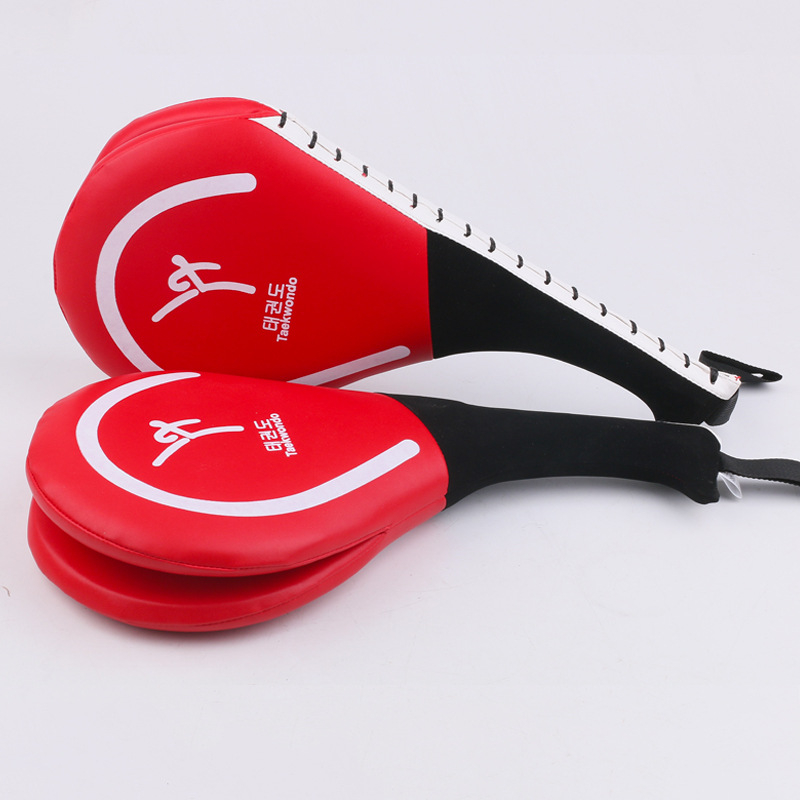 Taekwondo láb célpont – felnőtteknek, dupla levél oldalütés párna, PU, függőleges stílus, 0,35 kg