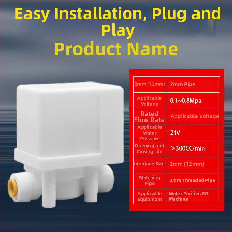 Set elektromagnetskog ventila za pročistač vode, ulaz 24V, odvodni ventil, automatsko ispiranje, brzi spoj 2/3