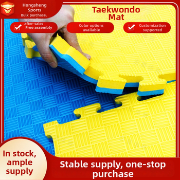Taekwondo podlahová rohož z EVA peny s prepojitelnými doskami, protišmyková a tlmiaca nárazy, pre bojové umenia a posilňovňu
