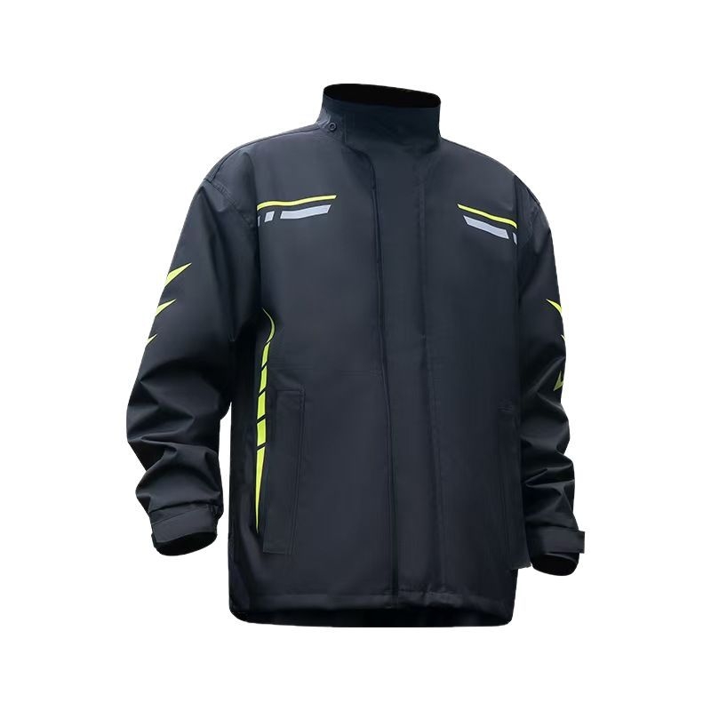 Motorkerékpár esőruha, 2025 nehéz esőkabát felosztott dizájnnal kézbesítőknek, alkalmas motorkerékpárokhoz és elektromos járművekhez