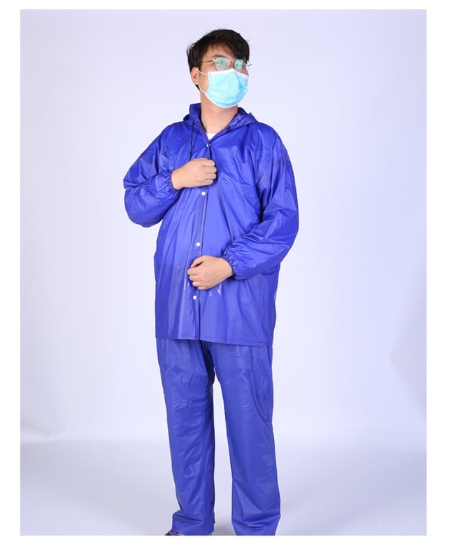 Esőkabát és esőnadrág készlet, split kialakítás, Beef Tendon anyag, teljes vízállóság és szélállóság, kültéri túrákhoz