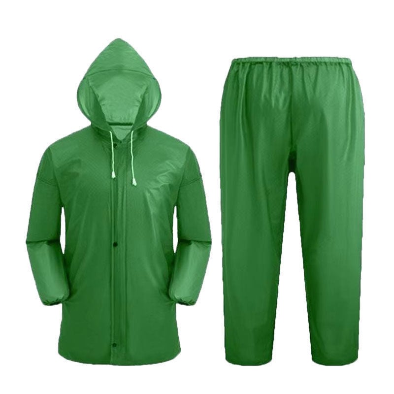 Esőkabát és esőnadrág készlet, split kialakítás, Beef Tendon anyag, teljes vízállóság és szélállóság, kültéri túrákhoz