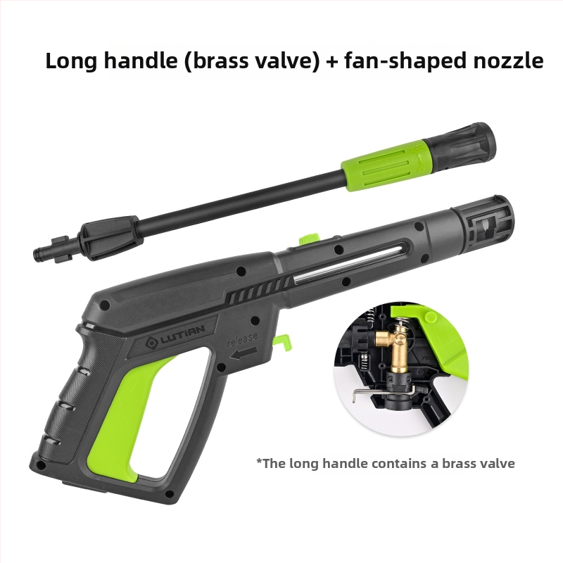 Vysokotlakový vodný pištoľ na umývanie áut – hliníková hlava, plastová rukoväť, 160 bar / 2320 psi, dosah postreku 2 m, kompatibilný s Elitech/Stanley/Sun Joe čistiacimi zariadeniami