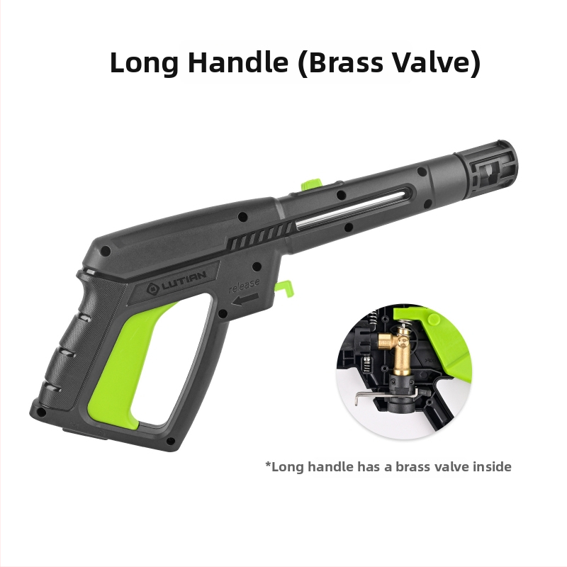 Vysokotlakový vodný pištoľ na umývanie áut – hliníková hlava, plastová rukoväť, 160 bar / 2320 psi, dosah postreku 2 m, kompatibilný s Elitech/Stanley/Sun Joe čistiacimi zariadeniami