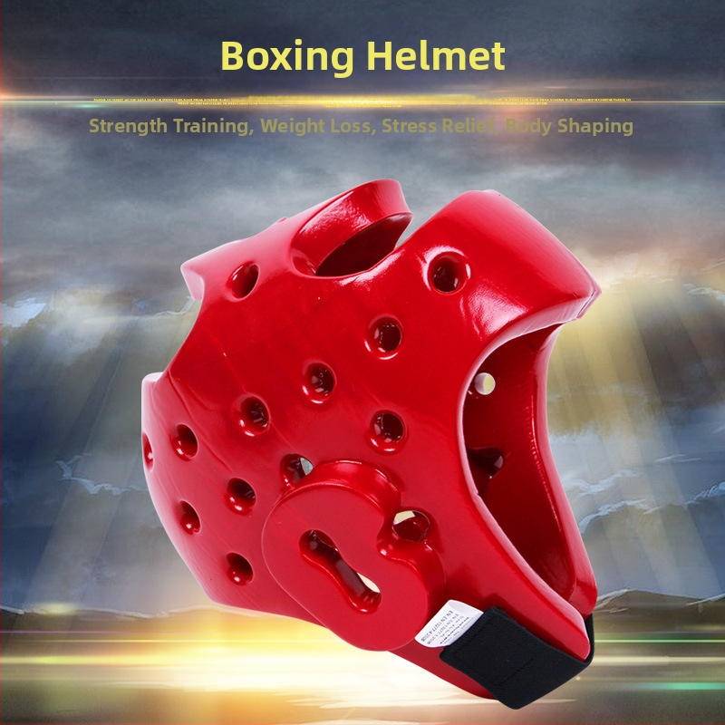 Шлем за бокс и защита на главата, PU материал, за възрастни и деца, подходящ за санда, бокс и бой, тегло 0,25 кг