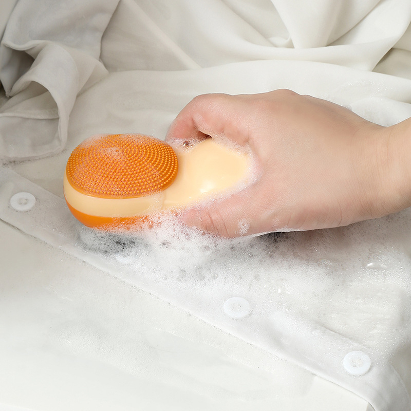 Dvostrana plastična četka za pranje rublja, kućna upotreba, višefunkcionalna (Materijal: plastika; Funkcija: višefunkcionalna; Kategorija: četka za pranje rublja; Težina: 80 g; Pakiranje: u kutiji)