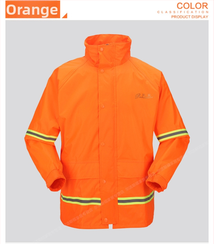Rozdelený dažďový poncho set pre motocykle, priedušný dvojvrstvový polyester, potlačené logo