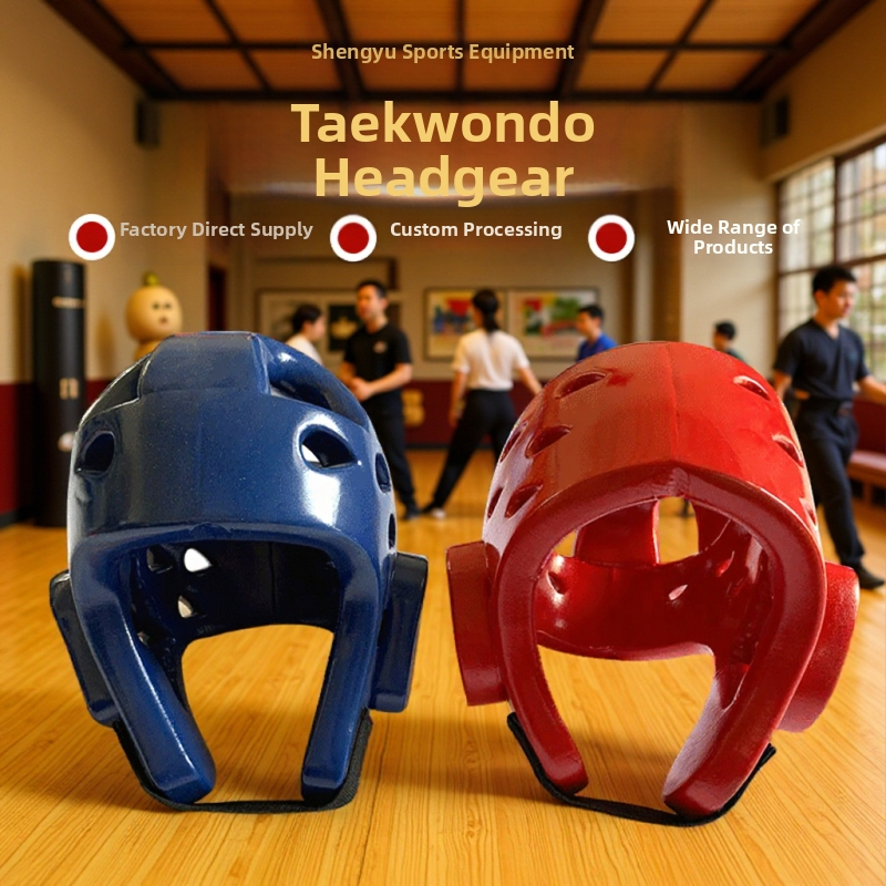 Ochranná prilba na hlavu z NBR peny, univerzálna pre Taekwondo, Sanda a Karate; ochrana uší; dizajn proti kolíziám.