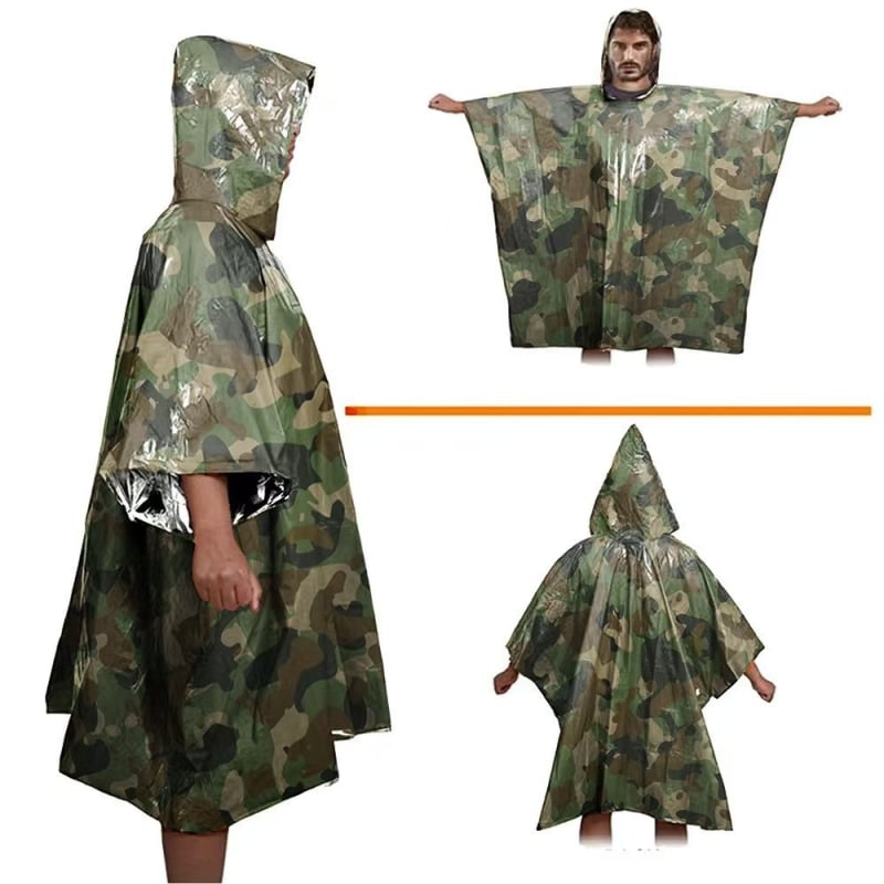 Hitna kišna kabanica, vodootporna i prenosna oprema za preživljavanje (Marka: Other; Kategorija proizvoda: Oprema za preživljavanje; Broj proizvoda: Emergency Raincoat)