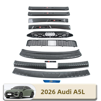 Prahová lišta Audi A5L s ochrannou sieťou proti hmyzu – vnútorná a vonkajšia ochrana prahu, ABS + 304 nerezová oceľ, model 122801l, vhodné pre 26 variant Audi A5L, odolný voči škrabaniu a opotrebeniu