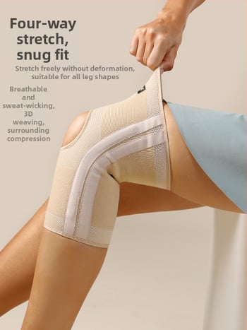 Коленни протектори със пружинна опора от найлон-еластан-латекс за възрастни – защитно оборудване за баскетбол, футбол, тичане и други спортове на открито