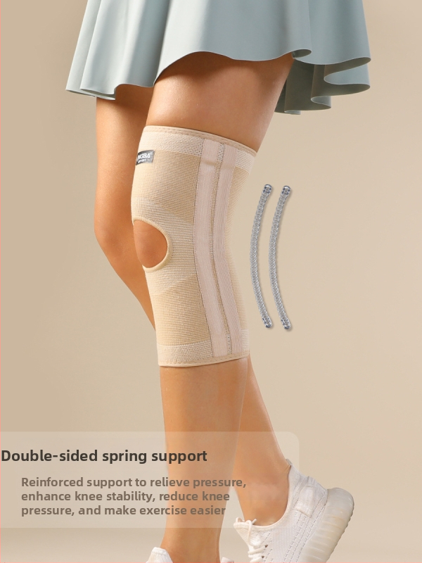 Коленни протектори със пружинна опора от найлон-еластан-латекс за възрастни – защитно оборудване за баскетбол, футбол, тичане и други спортове на открито
