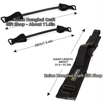 Luting set za trening nogu s elastičnim užetom i otporom trakom za čučnjeve i eksplozivnu snagu