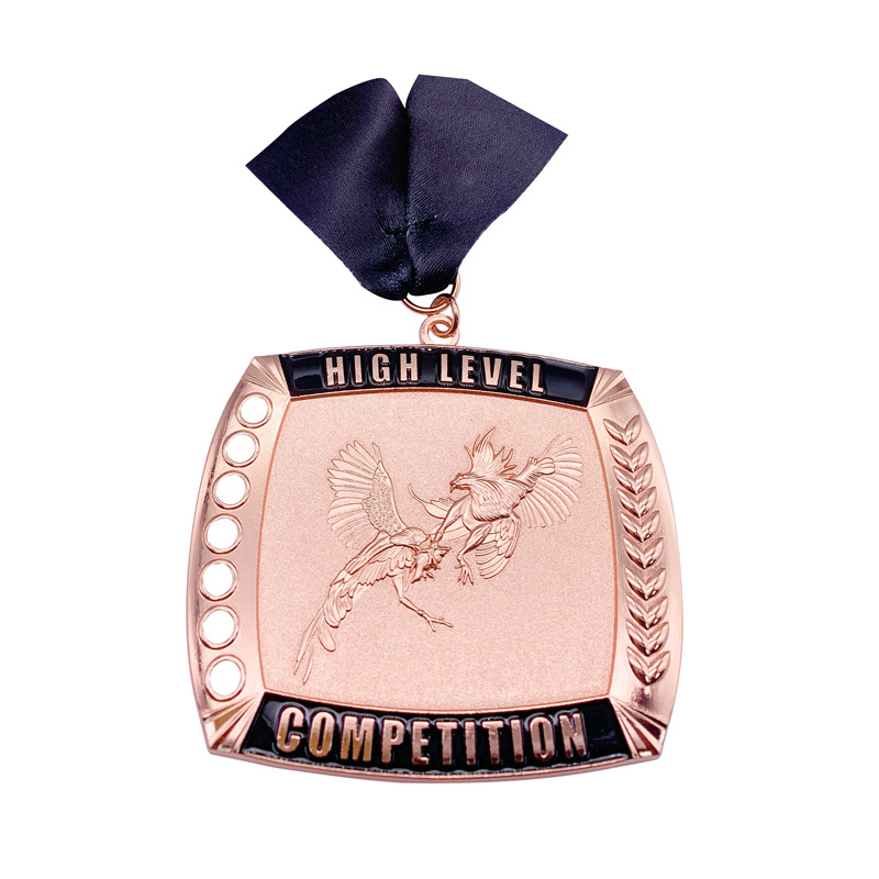 Medalie metalică personalizabilă cu placare aurie pentru competiții de atletism, maraton și taekwondo, cu imprimare a logo-ului