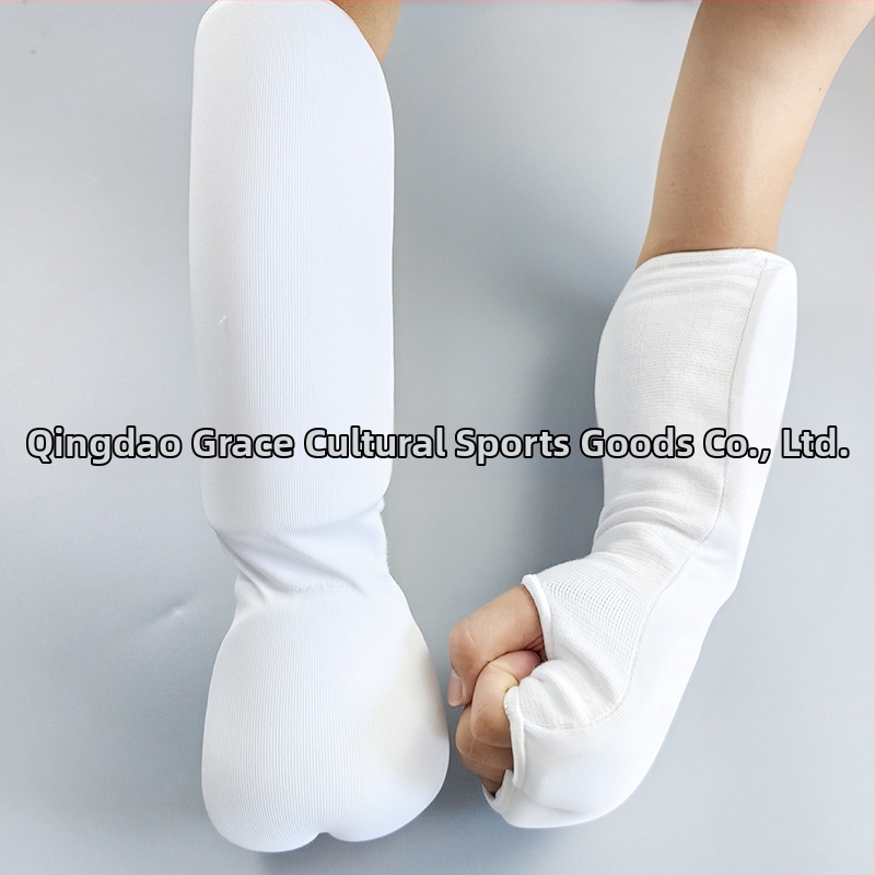 Grace Плетени протектори за лакти за бойни изкуства – дишащи, 100% памук, защита на лакътя за карате, таекуондо и Санда